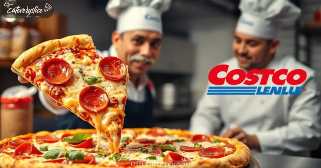 Eat Every Slice chef of a Costco pizza slice