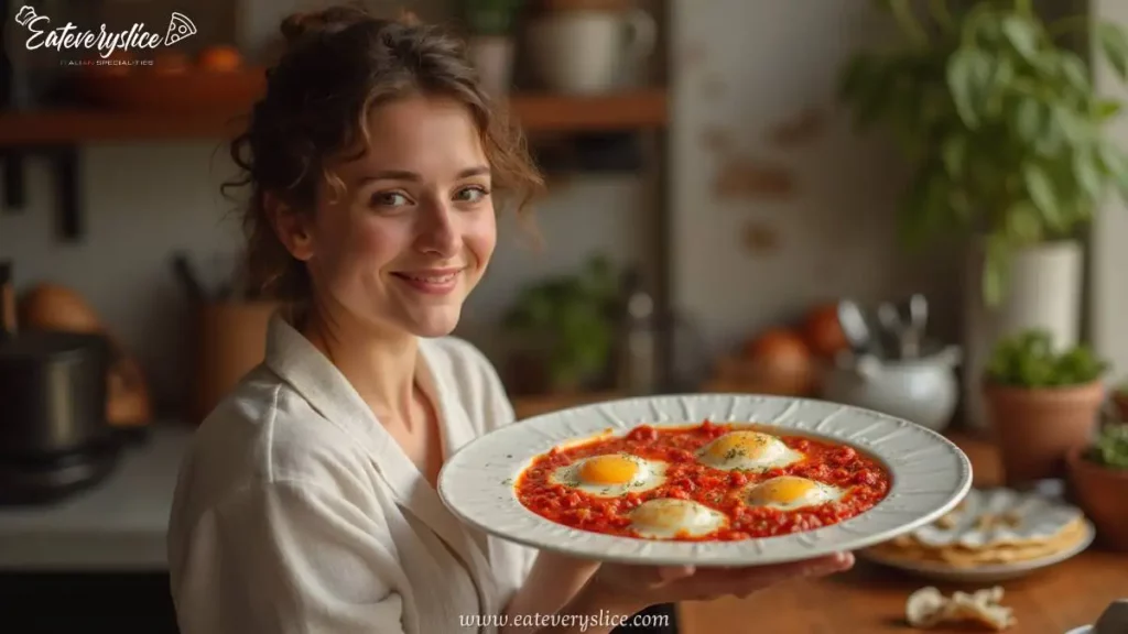 Eat Every Slice eggs in tomato sauce