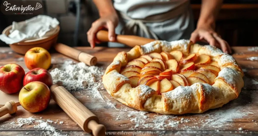 Eat Every Slice freshly baked apple crostata